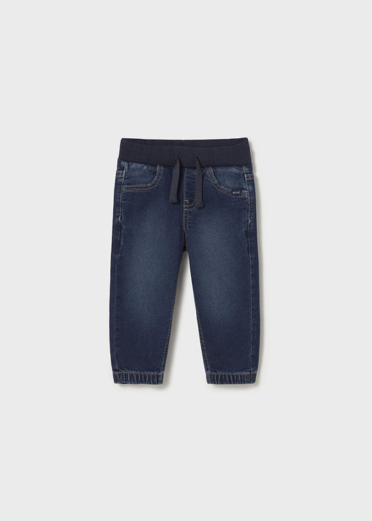 Pantalon soft denim jogger