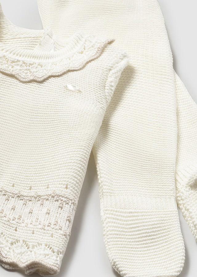 Conj. Polaina y gorro tricot