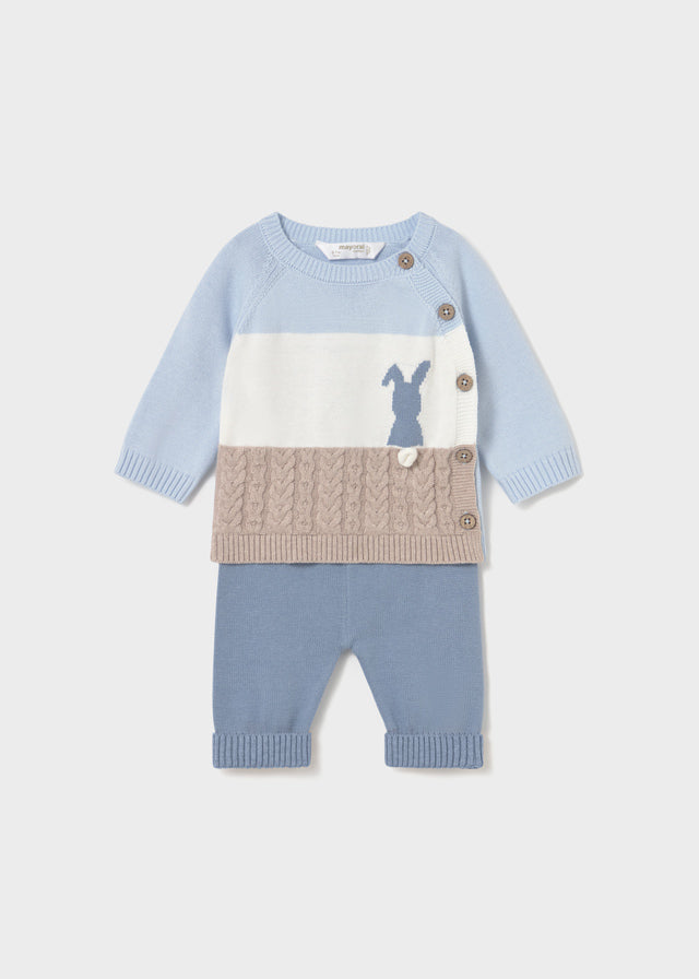 Conj. Pantalon largo tricot