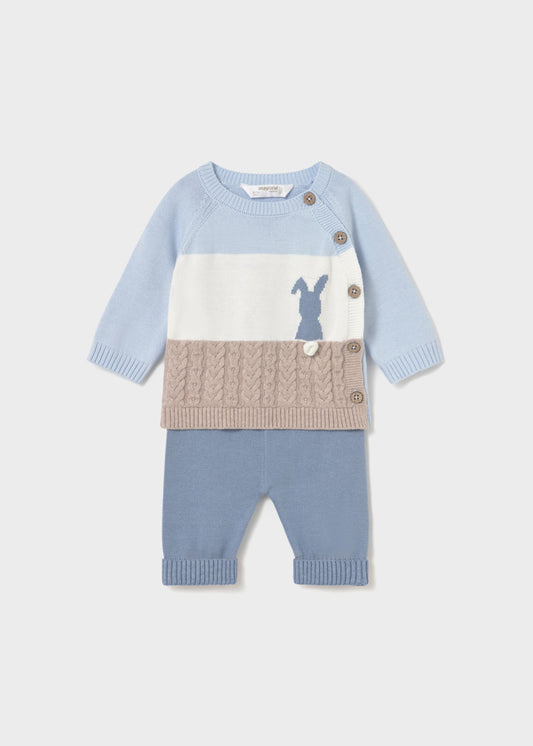 Conj. Pantalon largo tricot