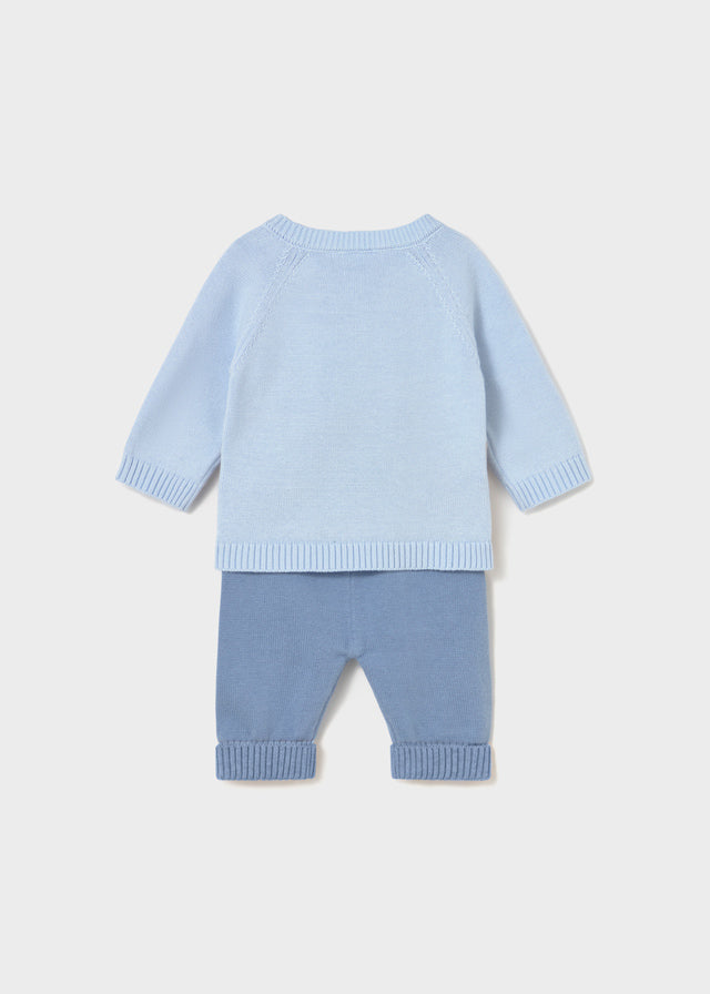 Conj. Pantalon largo tricot
