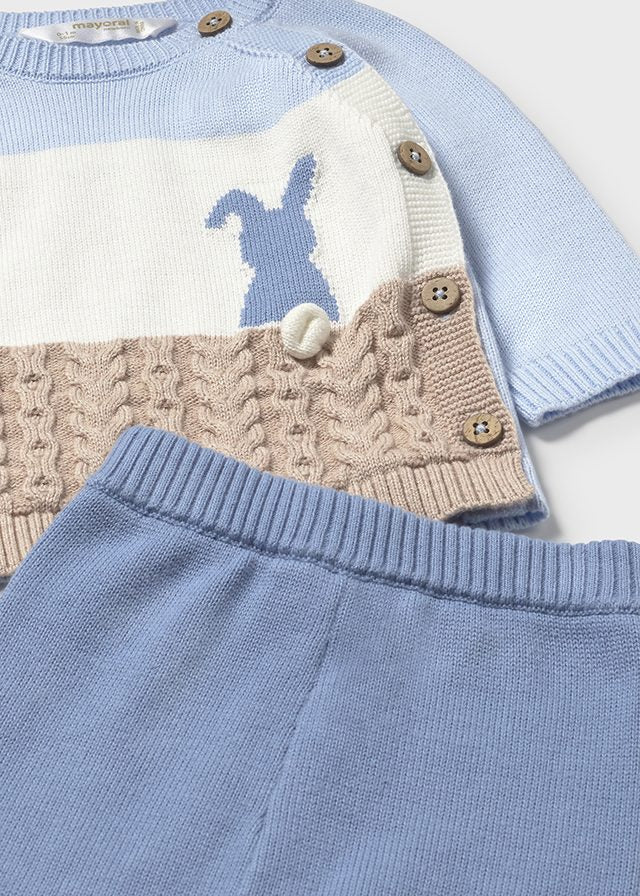 Conj. Pantalon largo tricot