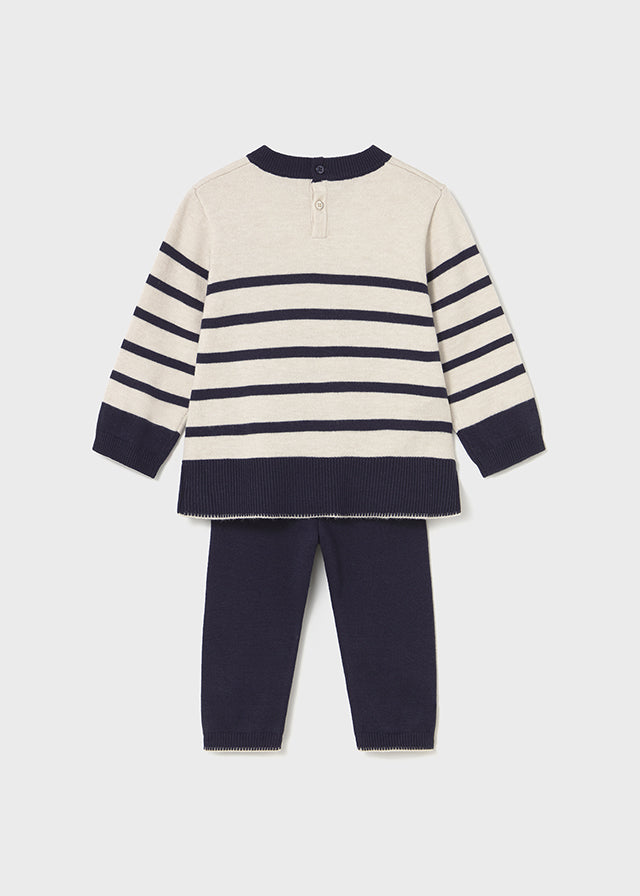 Conj. Pantalon largo tricot