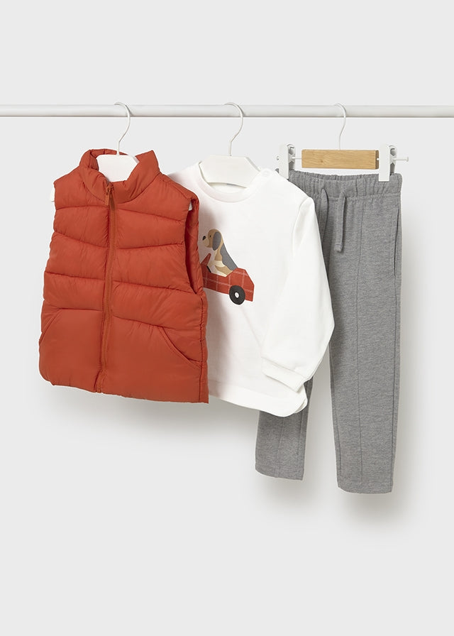 Conj. Pant. Pullover chaleco