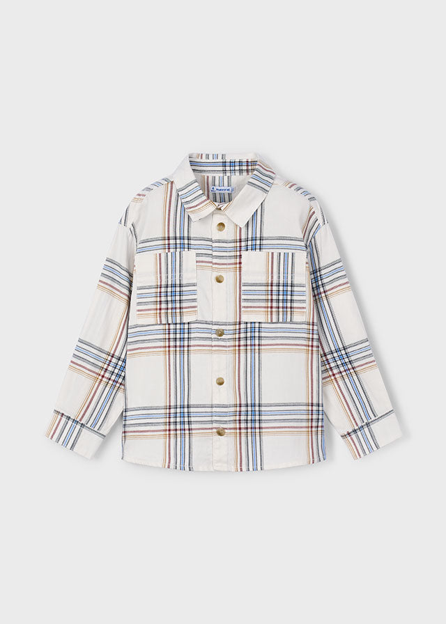Camiseta m/l cuadros