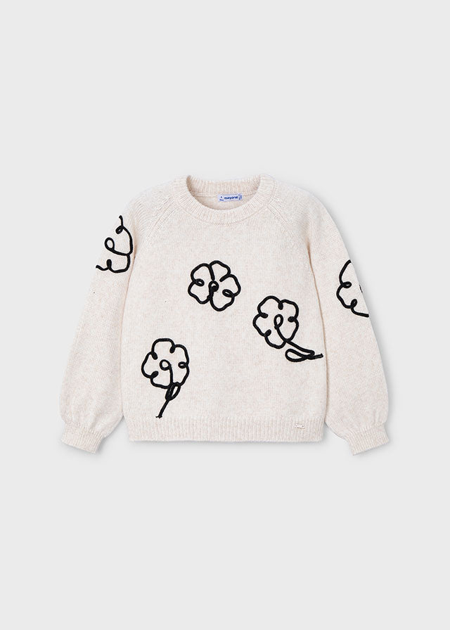Jersey flores aplique