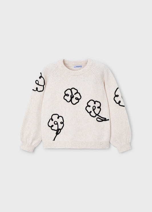 Jersey flores aplique