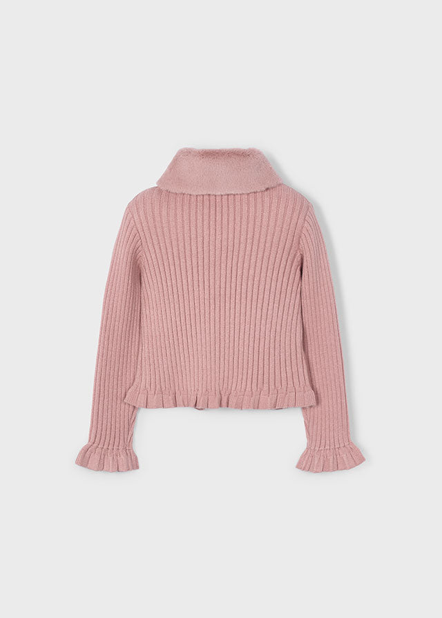 Rebeca tricot cuello pelo