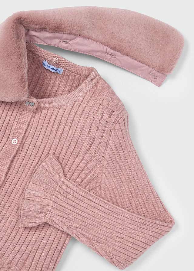 Rebeca tricot cuello pelo