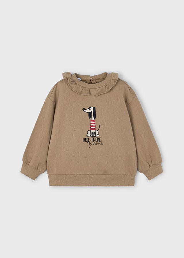 Pullover cuello volante