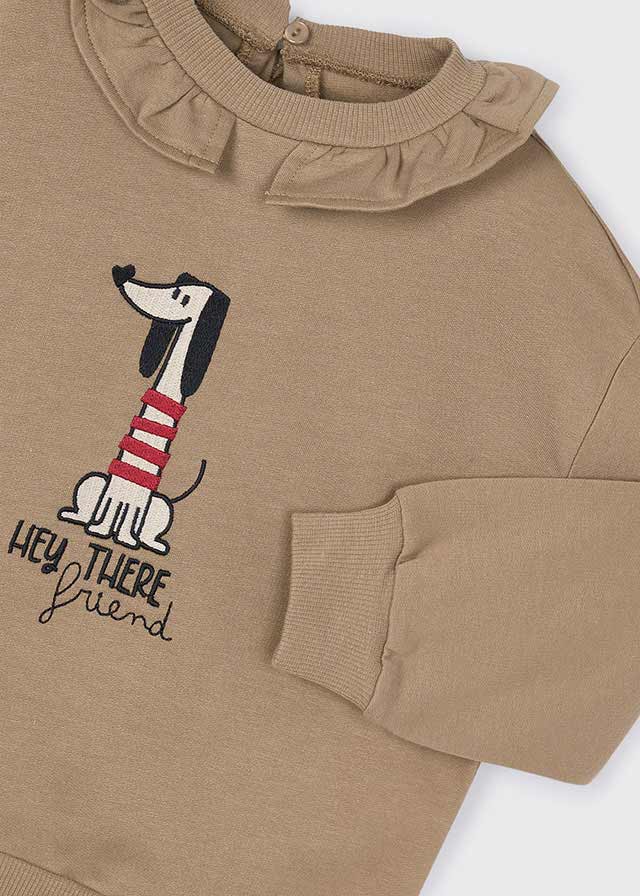 Pullover cuello volante
