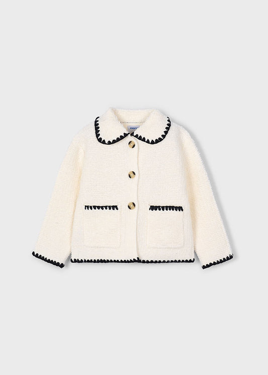 Chaqueta tricot bucles