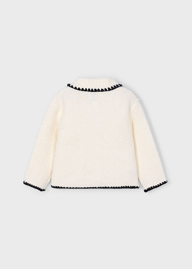 Chaqueta tricot bucles