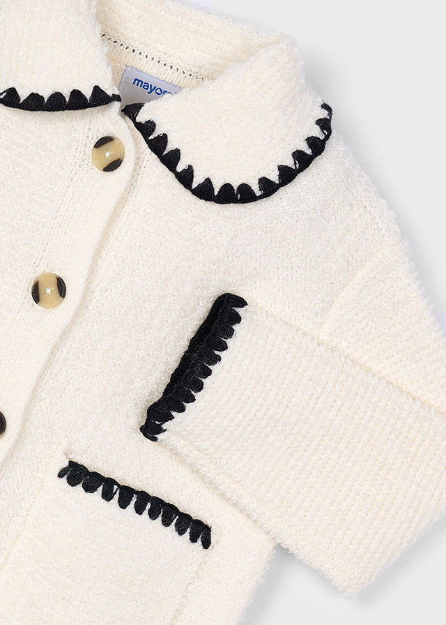 Chaqueta tricot bucles