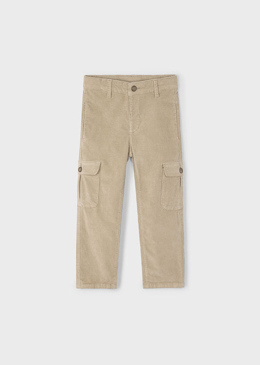 Pantalon cargo pana