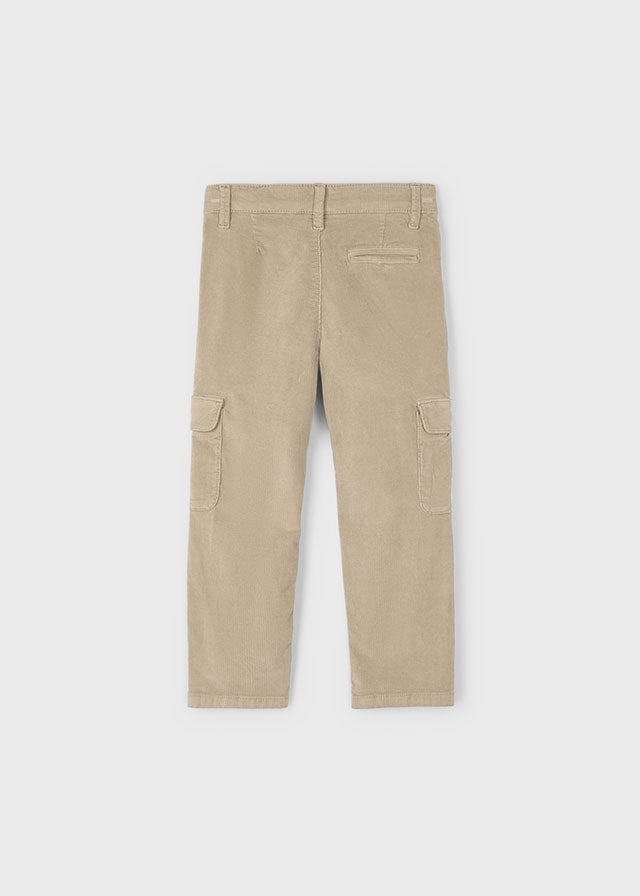 Pantalon cargo pana