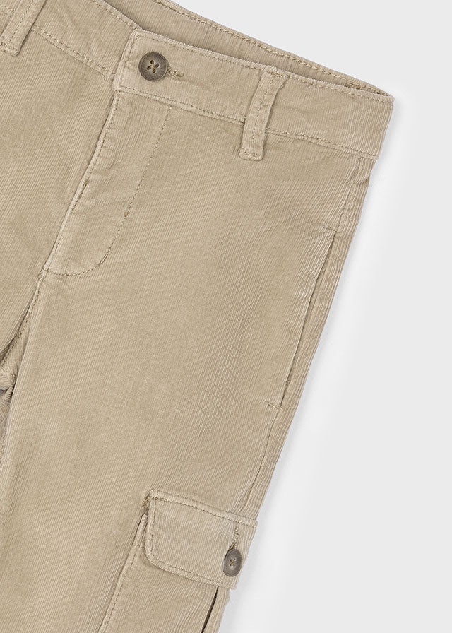 Pantalon cargo pana