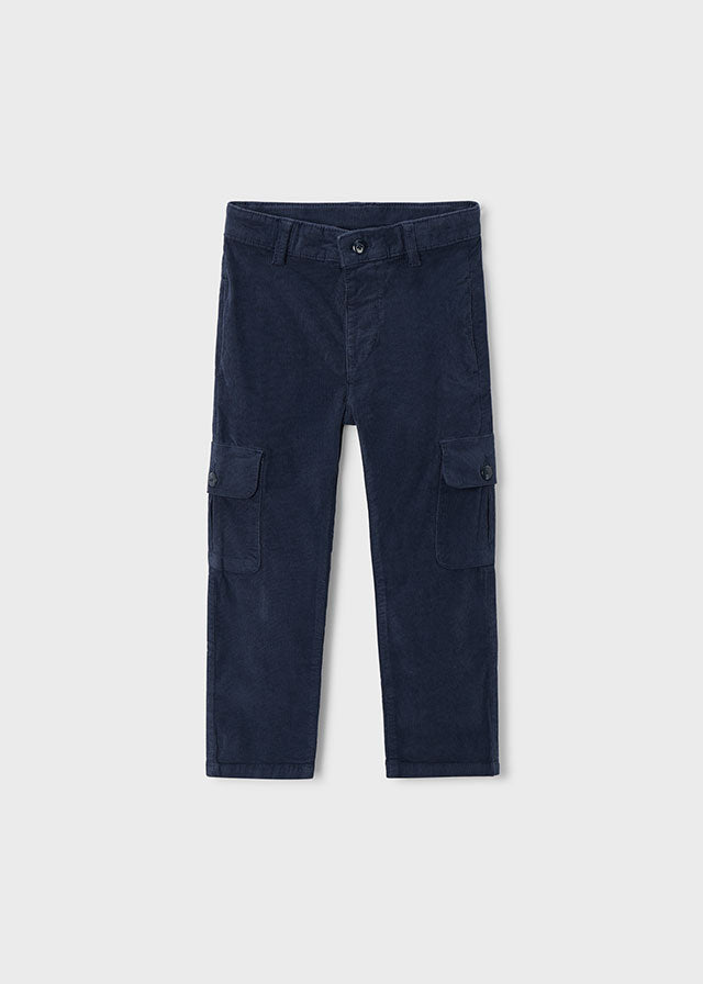Pantalon cargo pana