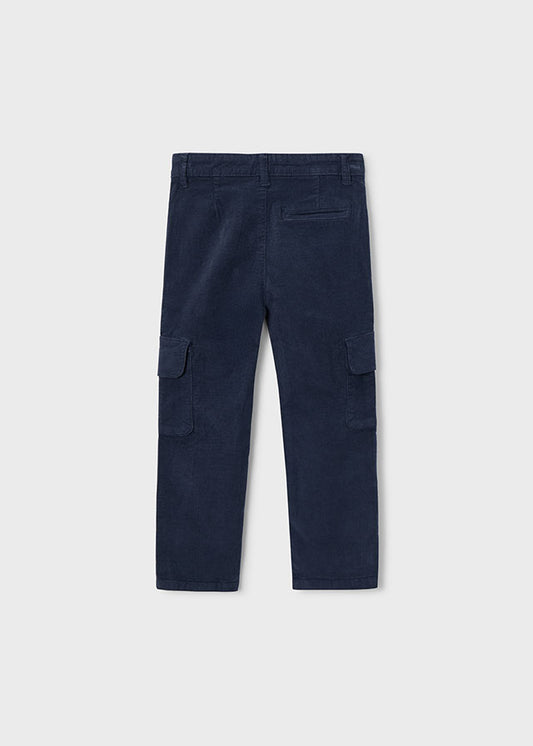 Pantalon cargo pana