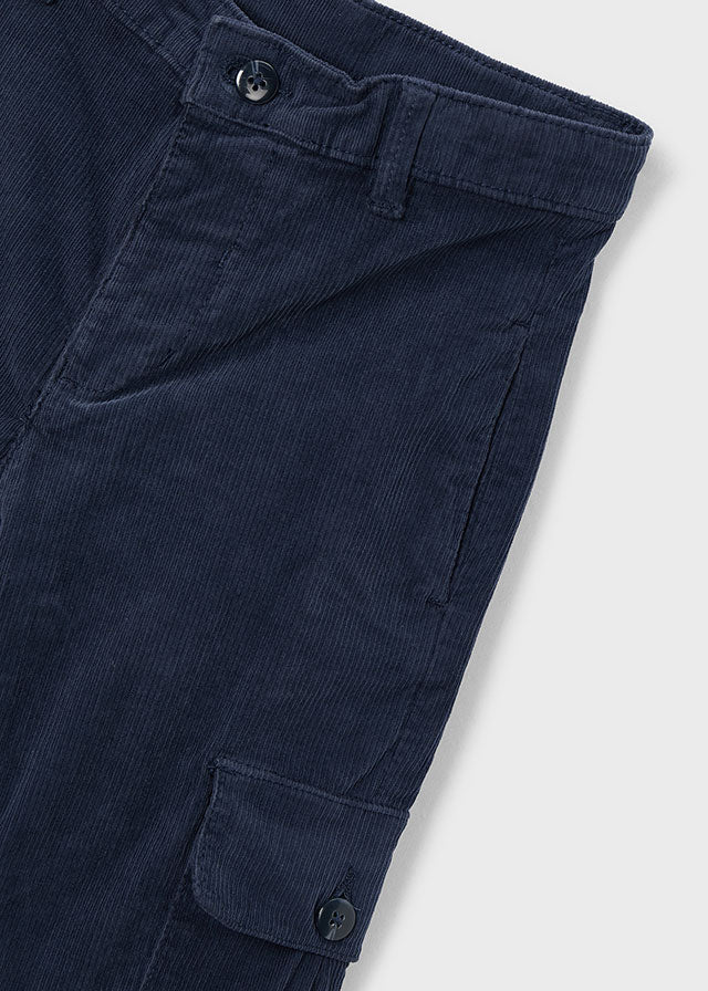 Pantalon cargo pana