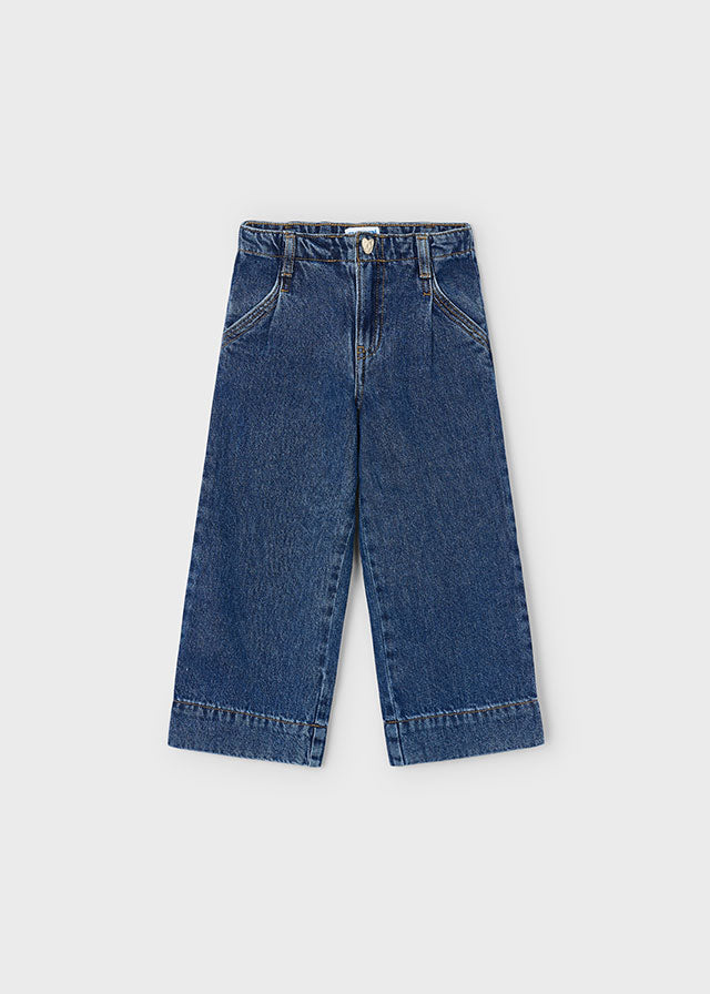 Pantalon tejano wide leg