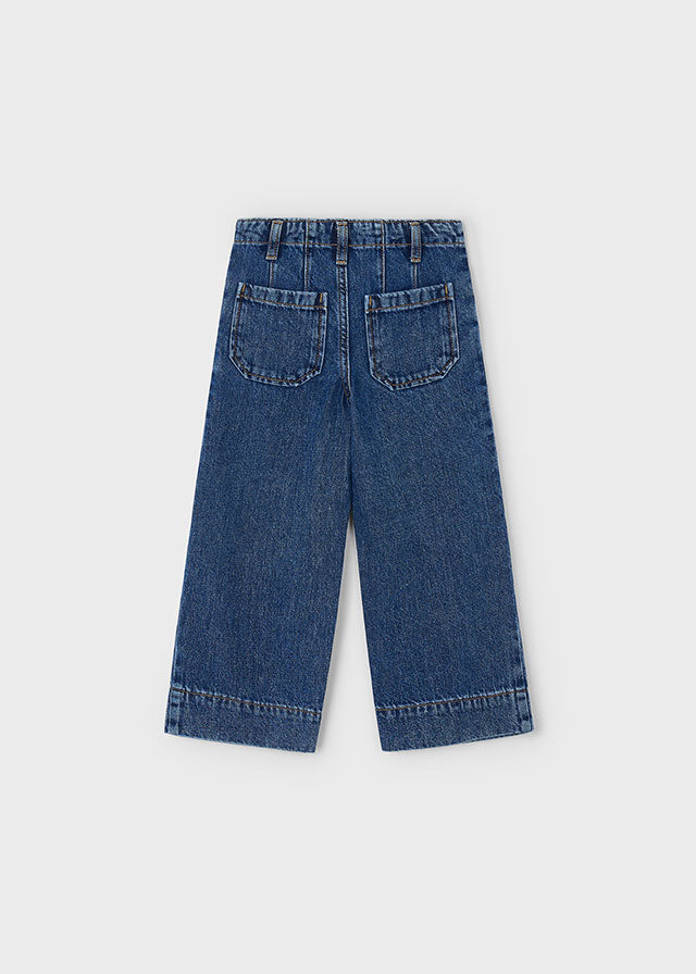 Pantalon tejano wide leg