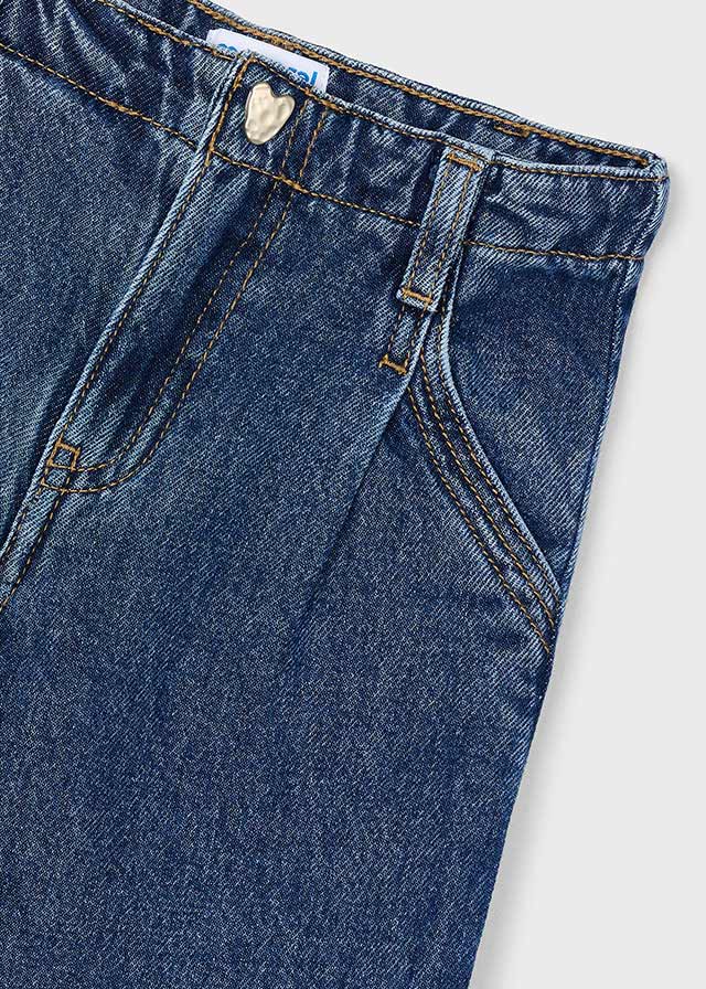 Pantalon tejano wide leg