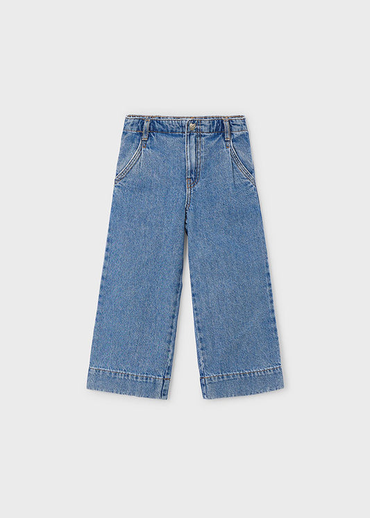 Pantalon tejano wide leg