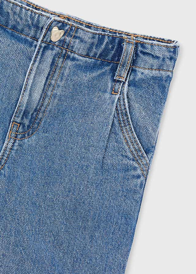Pantalon tejano wide leg