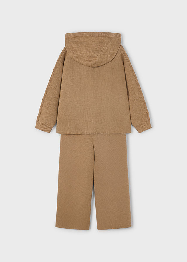 Conj. pantalon largo tricot