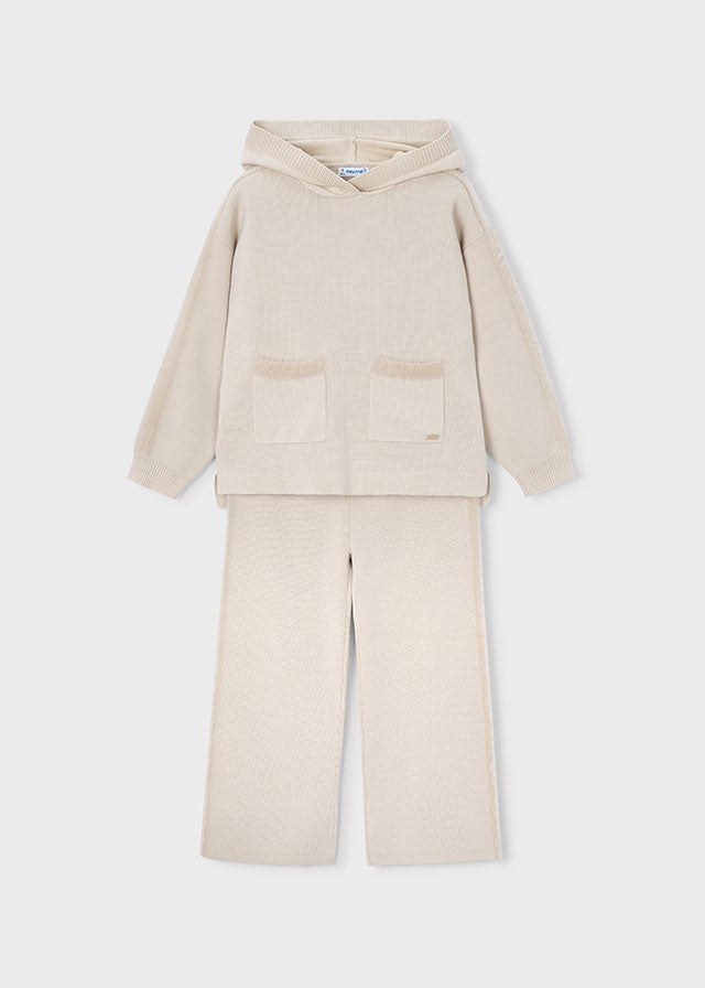 Conj. pantalon largo tricot