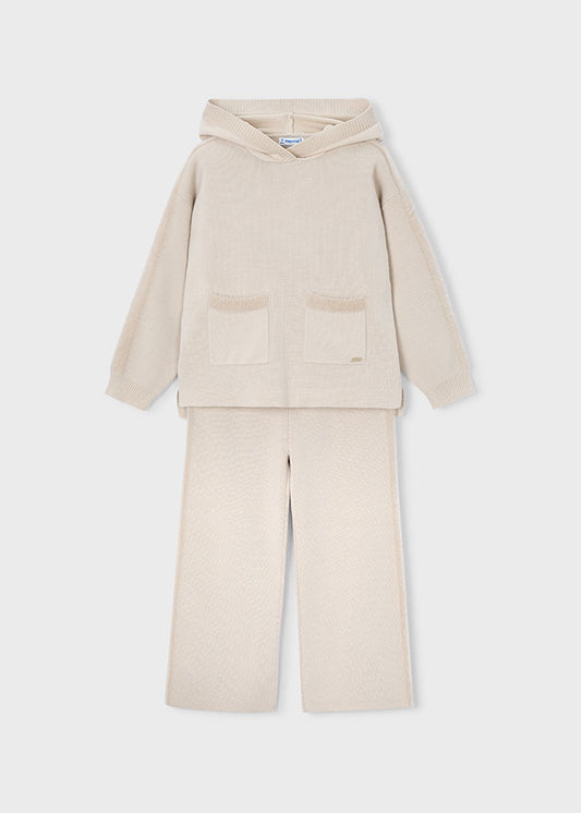 Conj. pantalon largo tricot