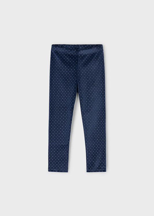 Leggings terciopelo estampado