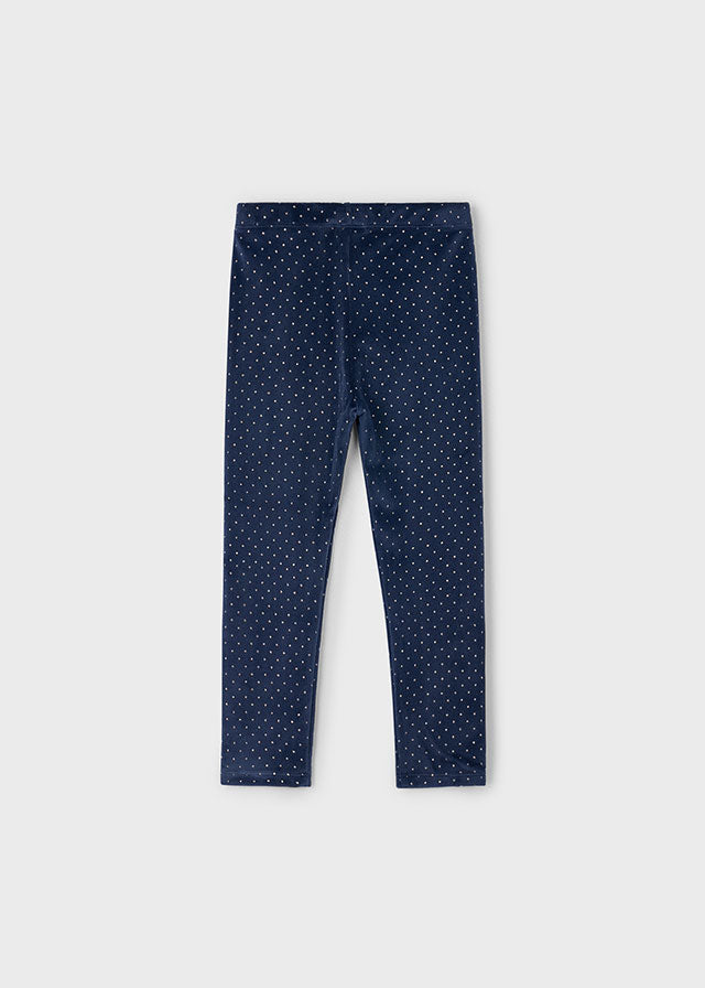Leggings terciopelo estampado