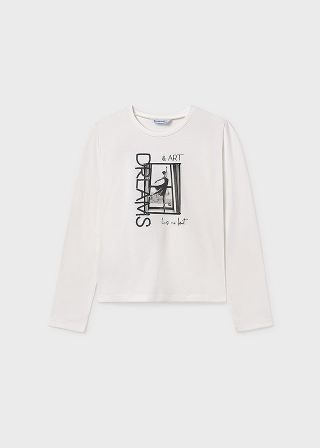 Camiseta m/l bordados