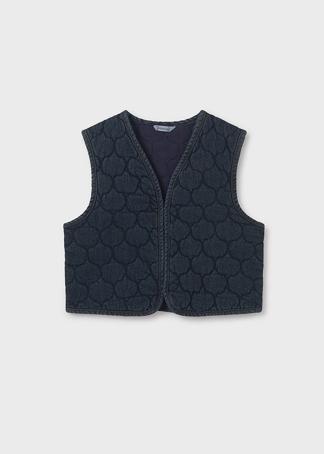 Chaleco denim acolchado