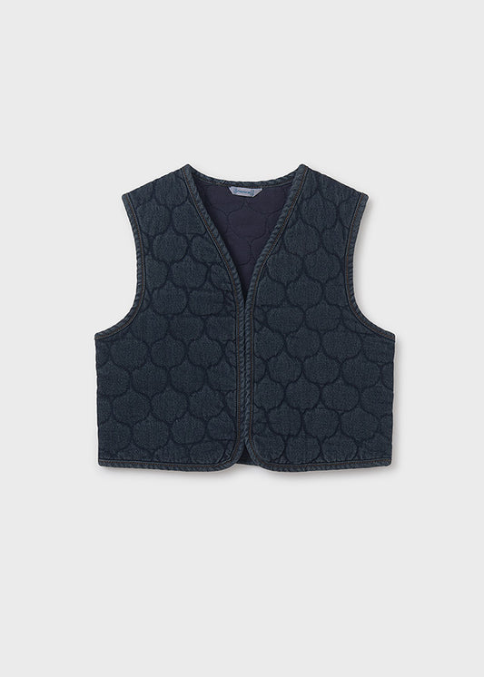 Chaleco denim acolchado
