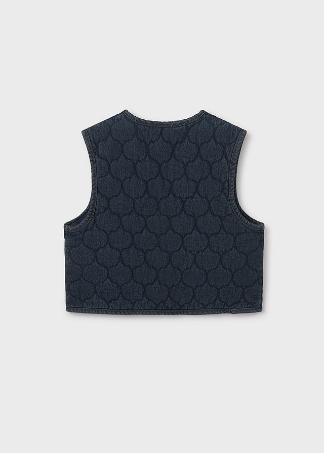 Chaleco denim acolchado