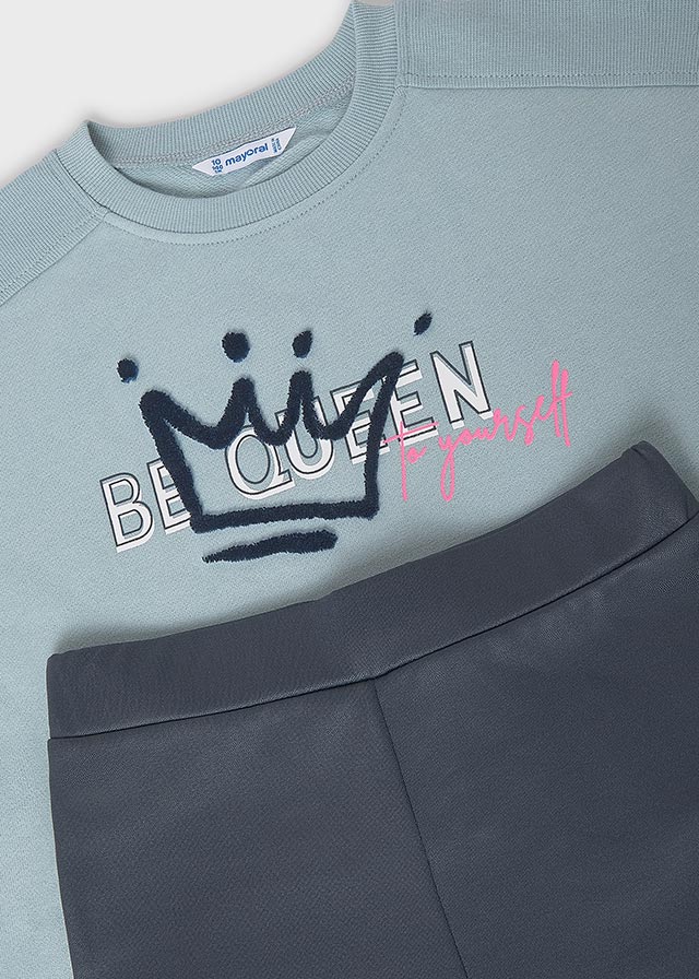 Conj. Leggings pu