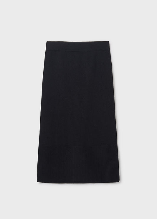 Falda midi tricot