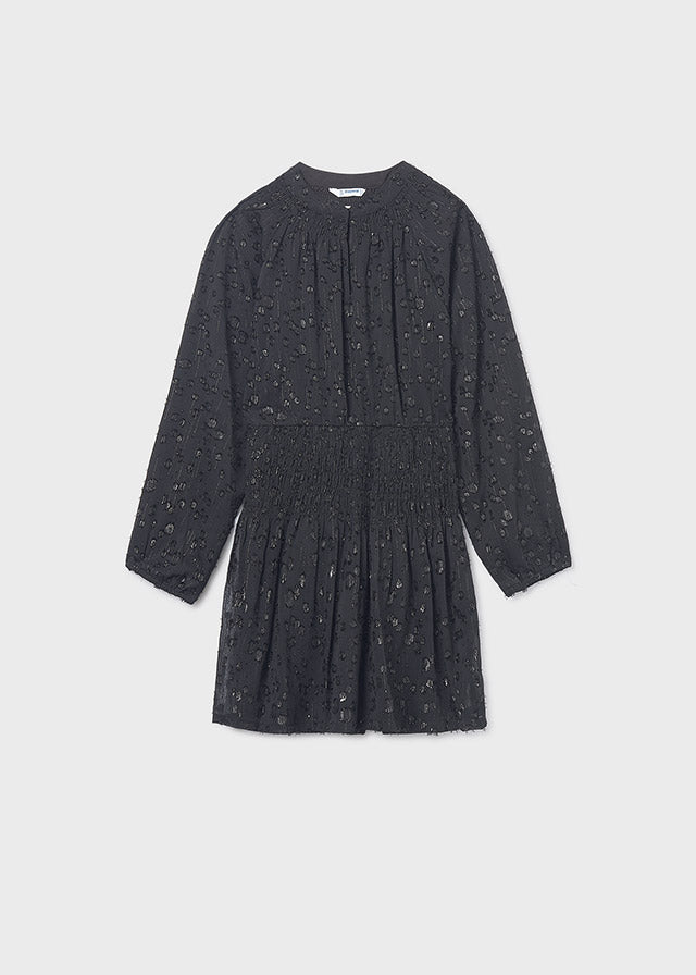 Vestido gasa lurex