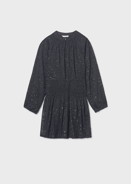 Vestido gasa lurex