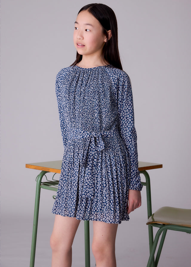 Vestido gasa lurex