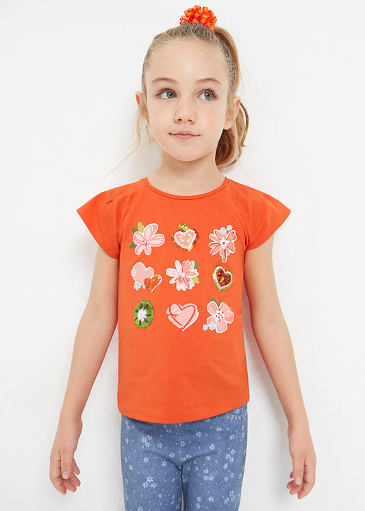 Camiseta m/c aplicaciones