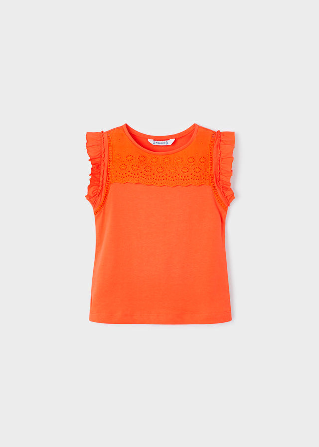 Camiseta tirantes perforado
