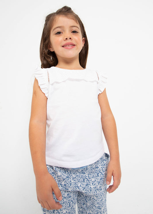 Camiseta tirantes perforado
