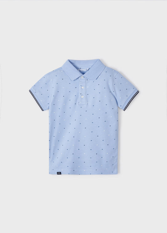Polo m/c microestampado