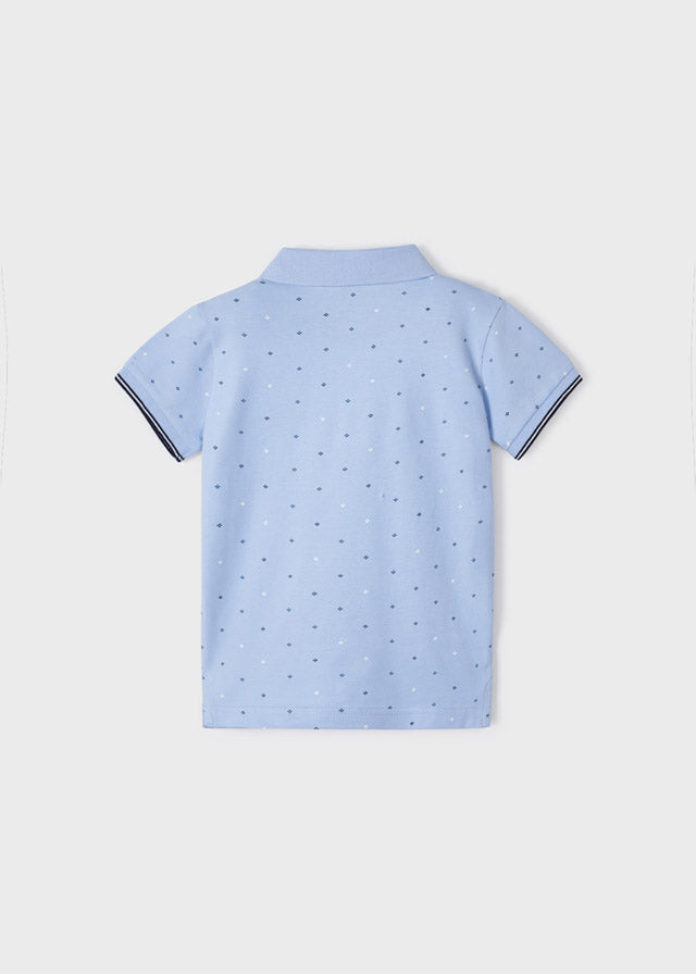 Polo m/c microestampado