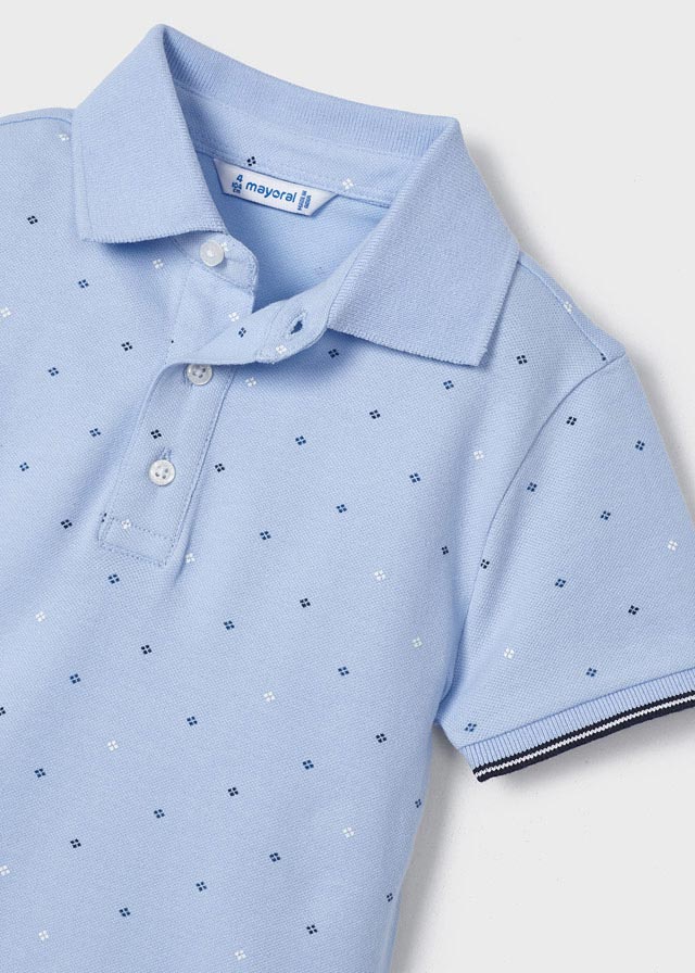 Polo m/c microestampado