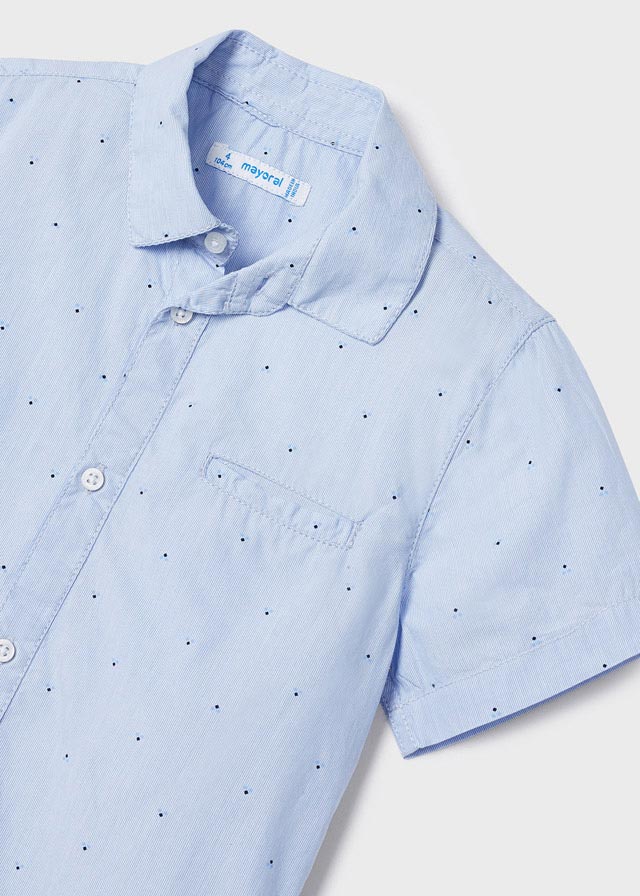Camisa m/c microestampada